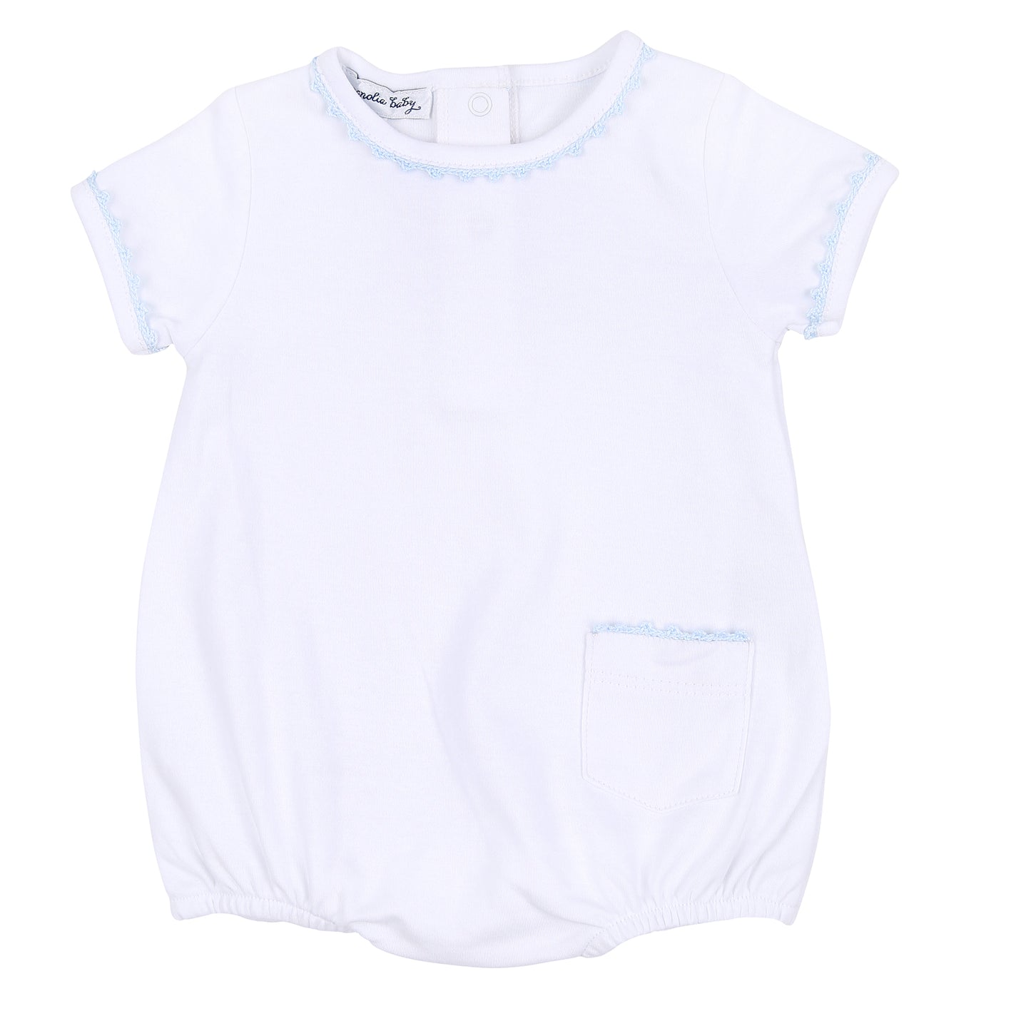 Blue Baby Joy Embroidered Bubble
