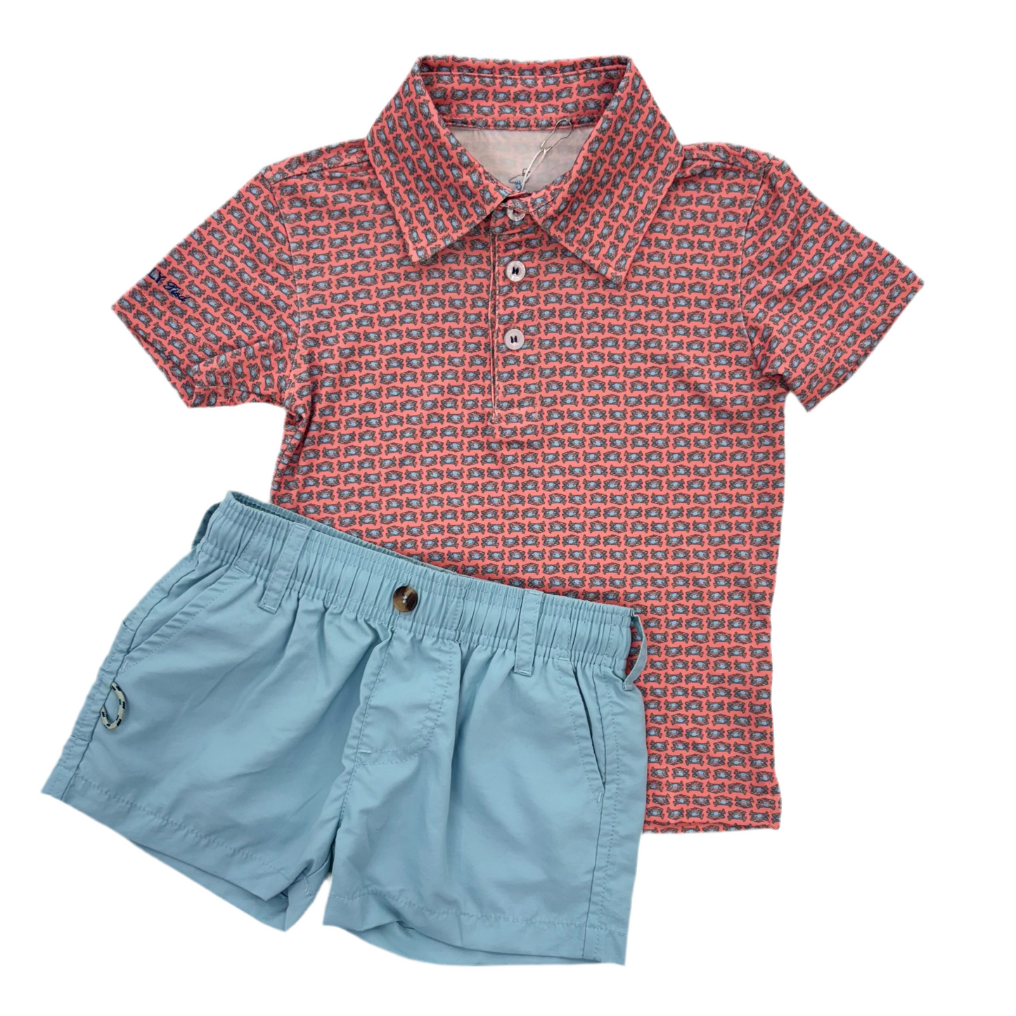 Light Blue Outrigger Short