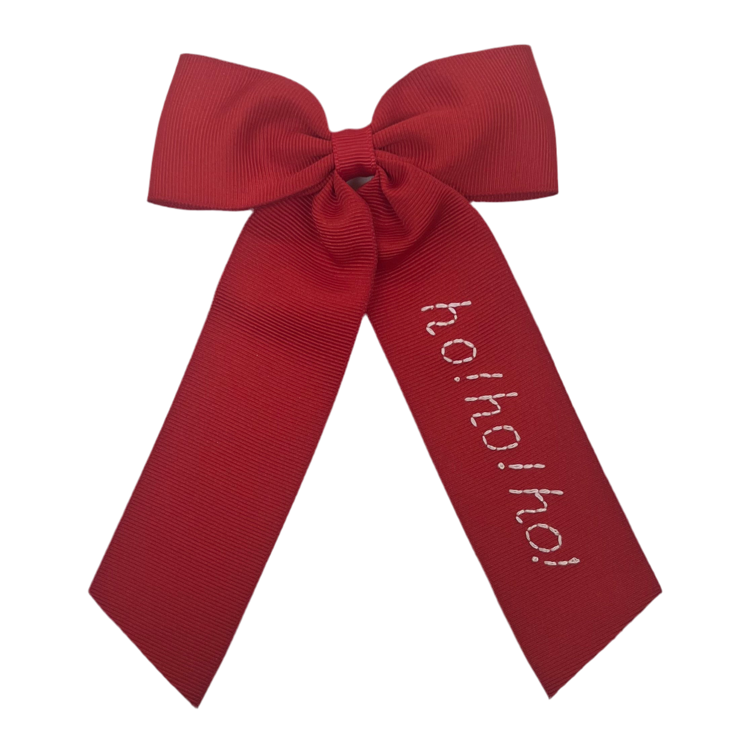 Red HoHoHo Long Tail Bow