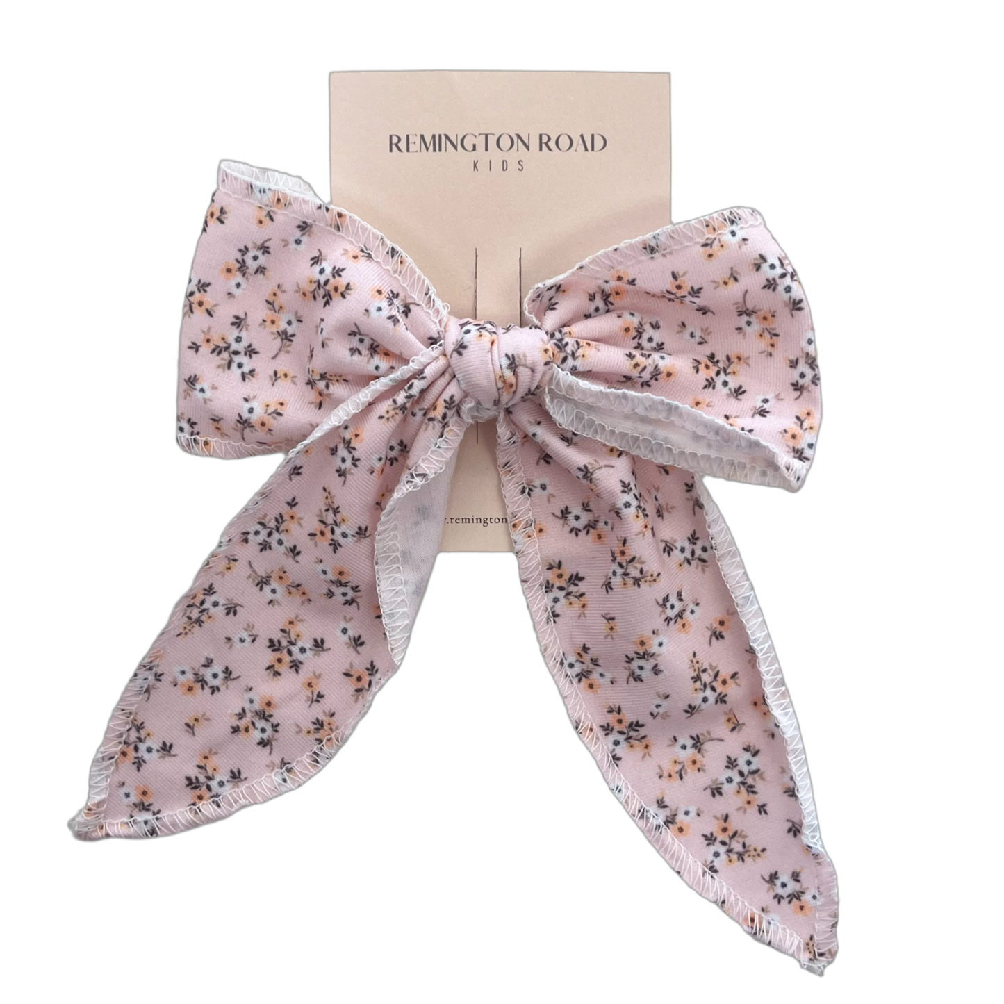 Small Floral Pointelle Bow