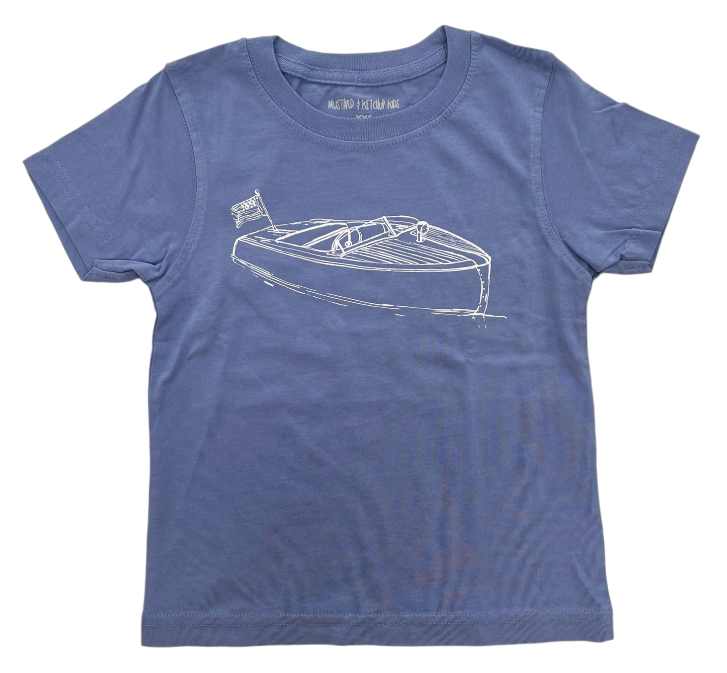 Blue Wooden Boat T-Shirt