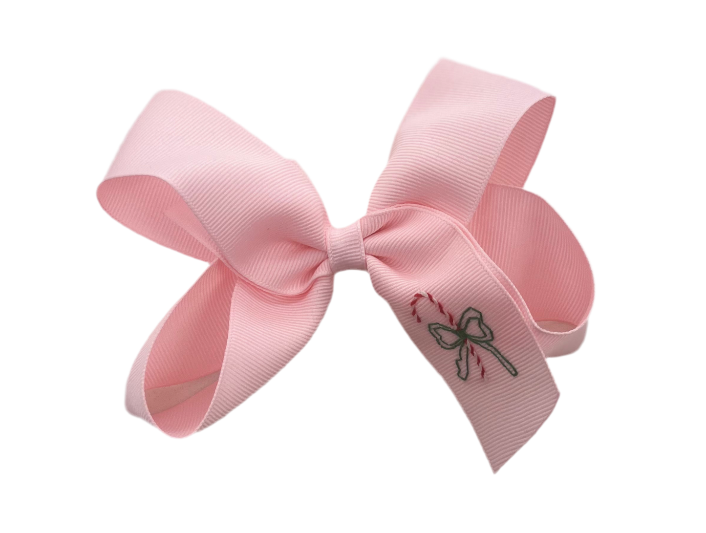 Candy Cane Via Bow