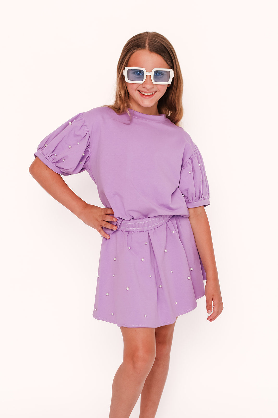 Purple Pearl Skort Set