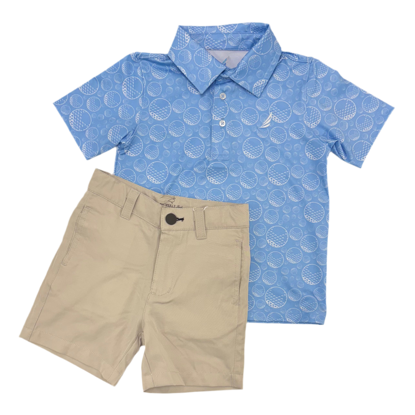 Miles Blue Golf Polo