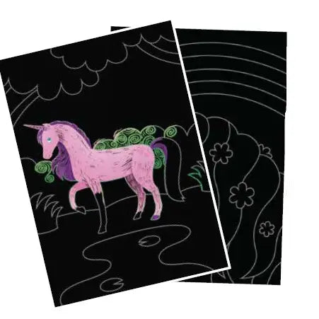 Scratch & Scribble Art Kit: Magical Unicorns