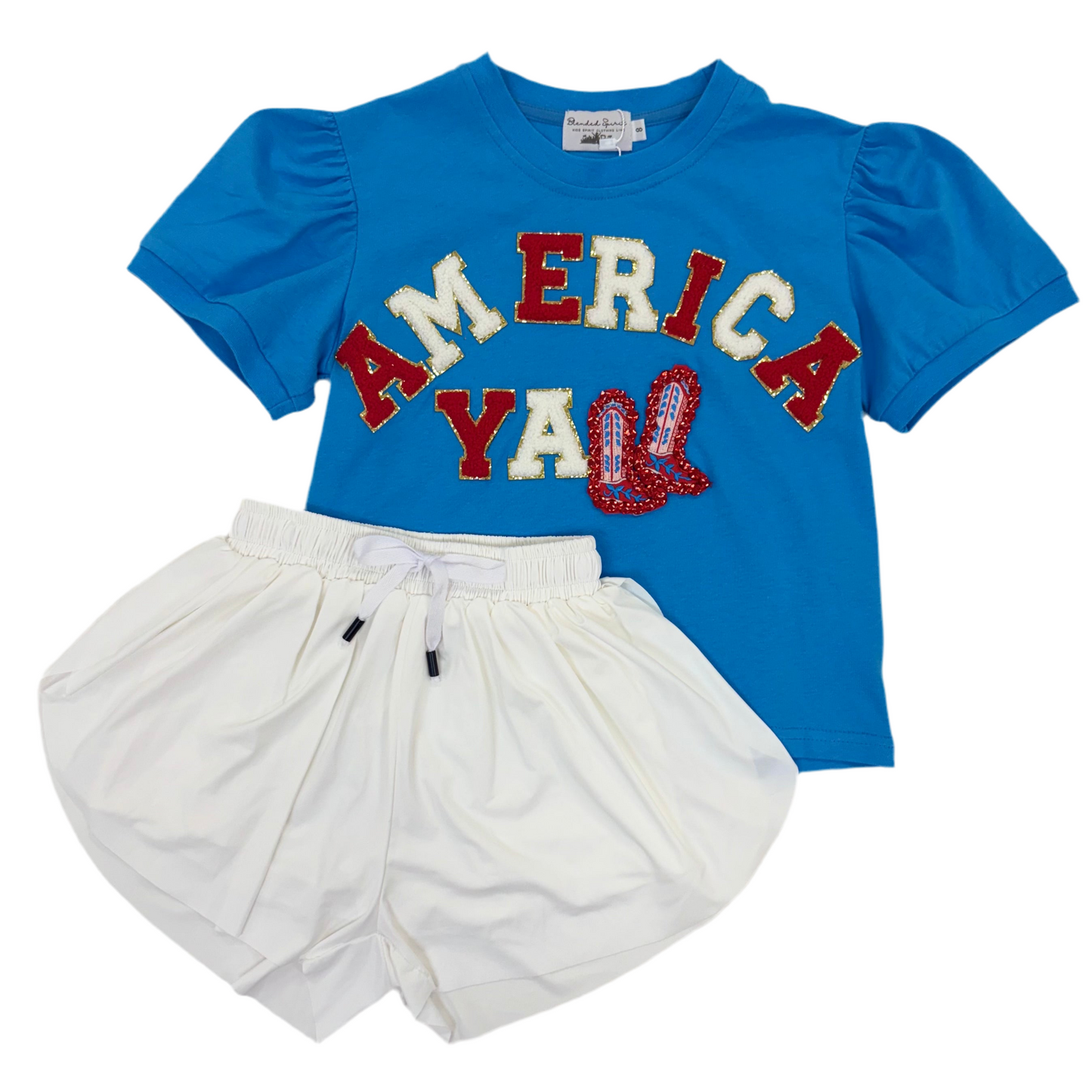 America Y’all Puff Sleeve Top