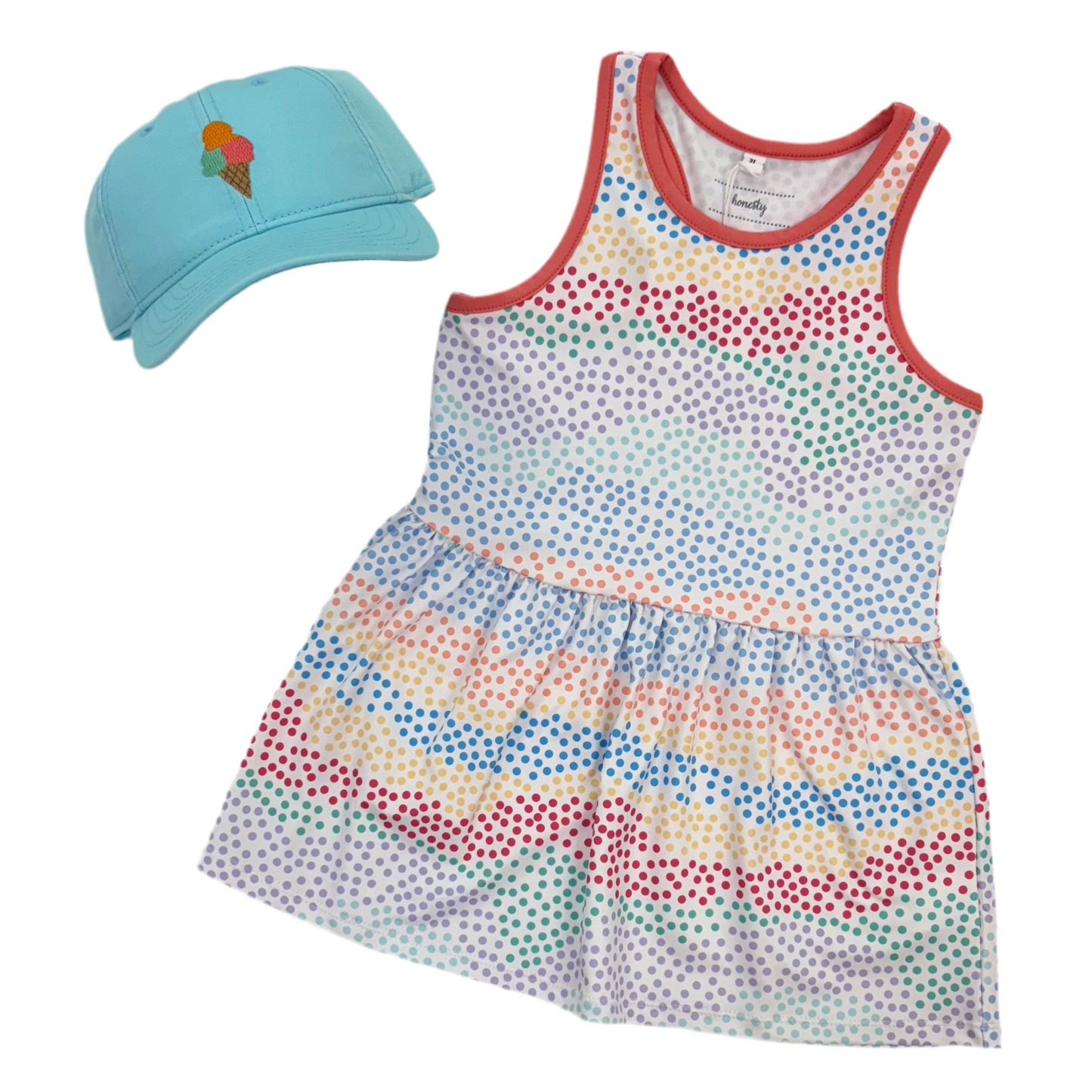Multi Dots Tennis Dress