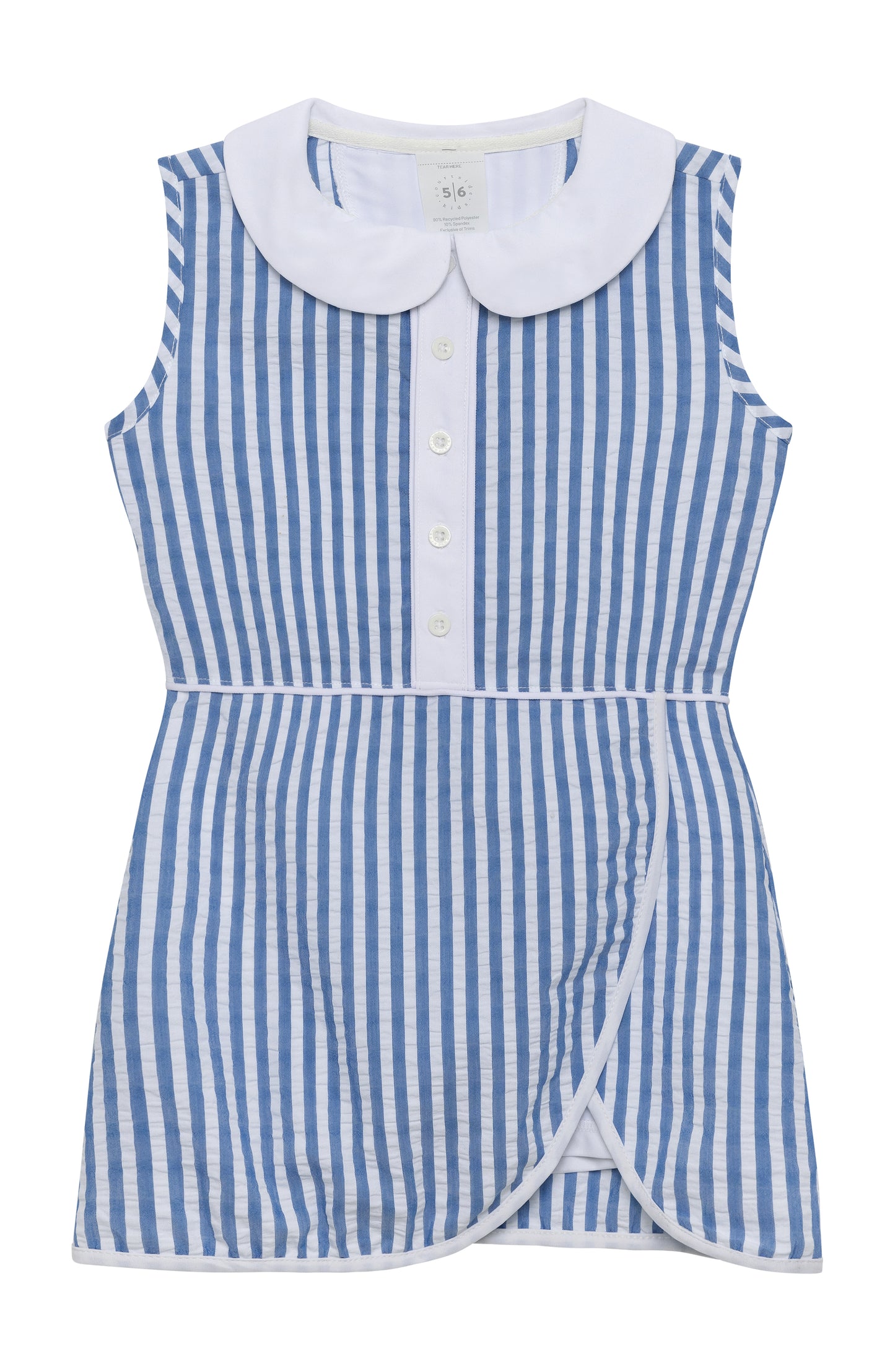Blue Seersucker Tennis Skort Dress