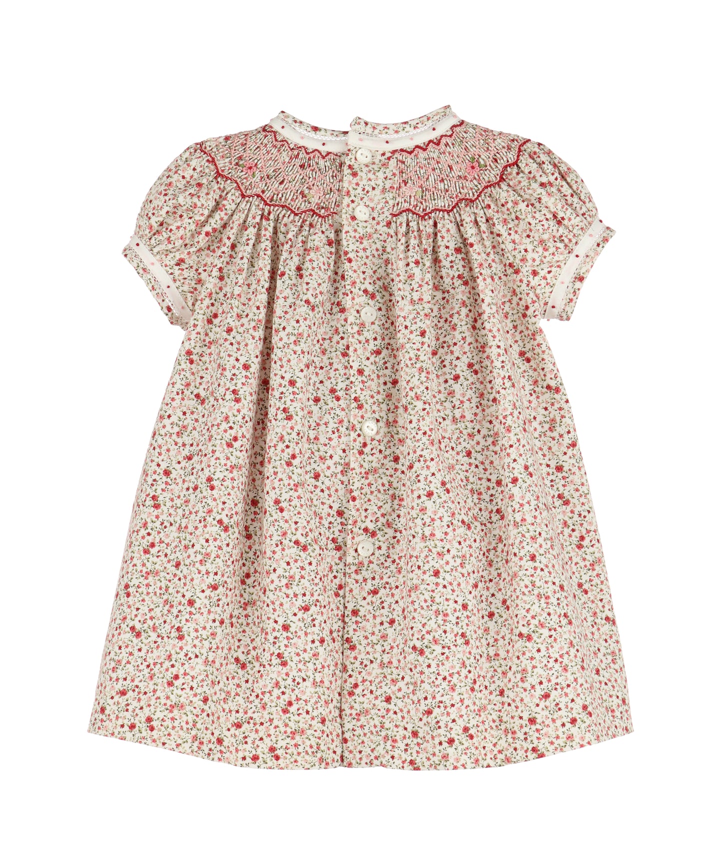 Berry Garland Smock Bishop Dress