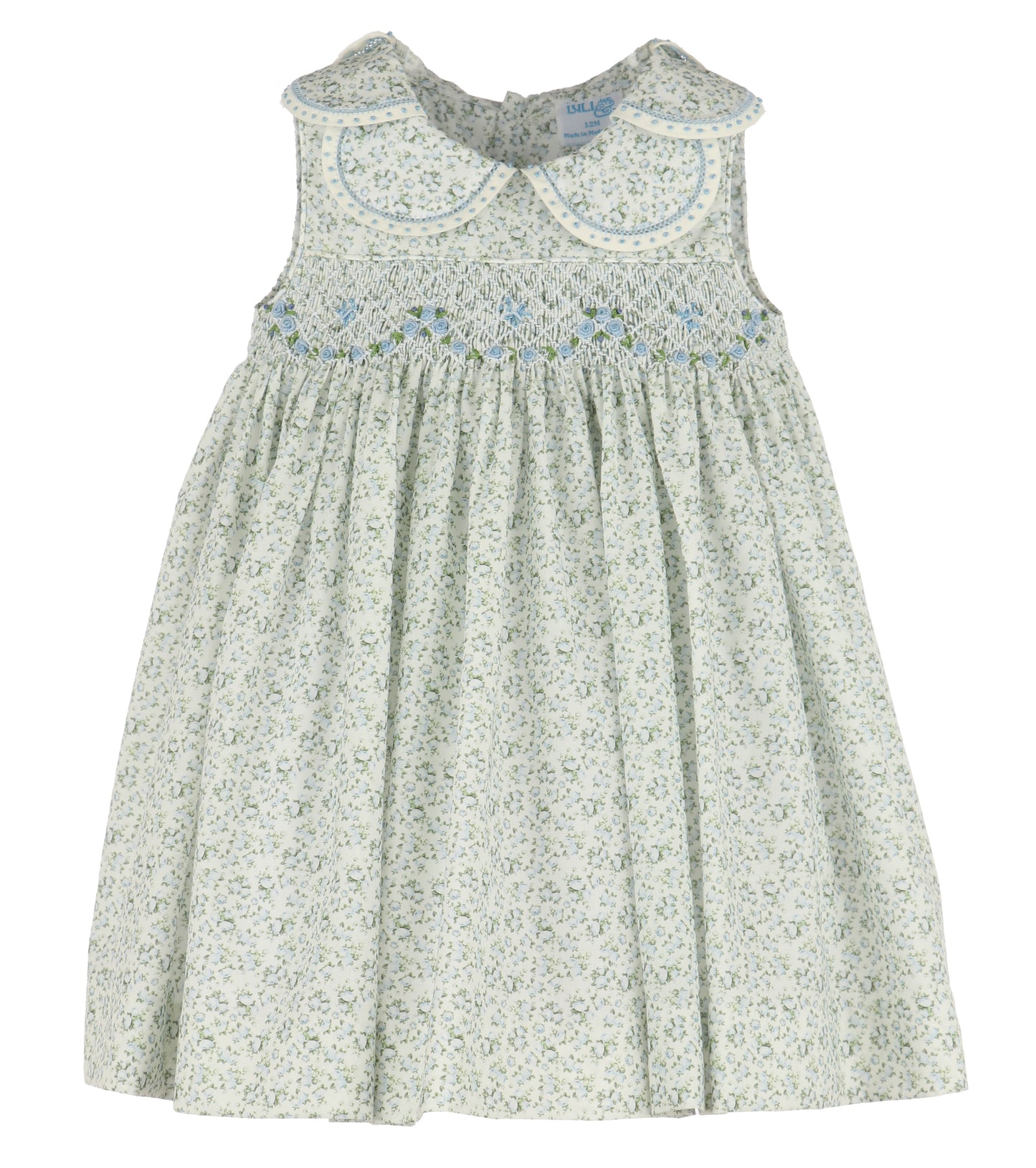 Blue Tea Roses Petal Dress