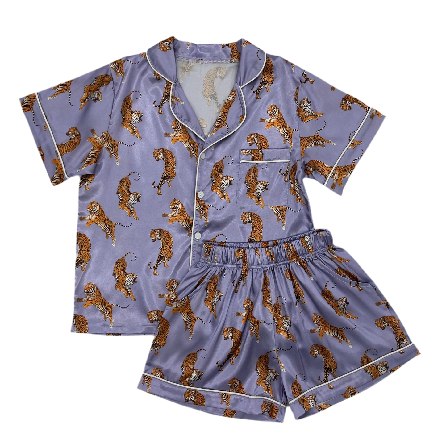 Tiger Satin PJ Set