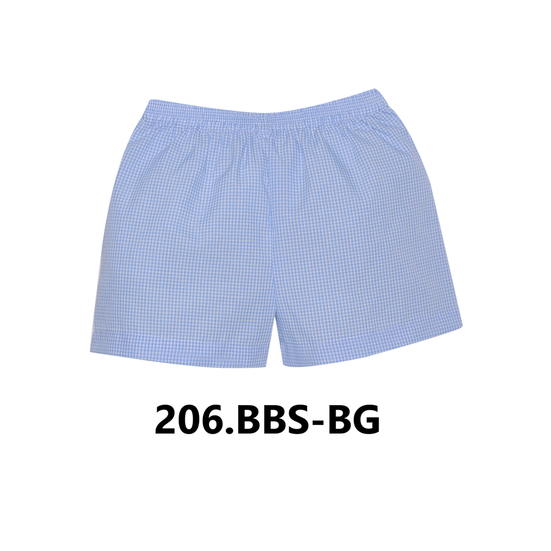 Blue Gingham Bennett Short