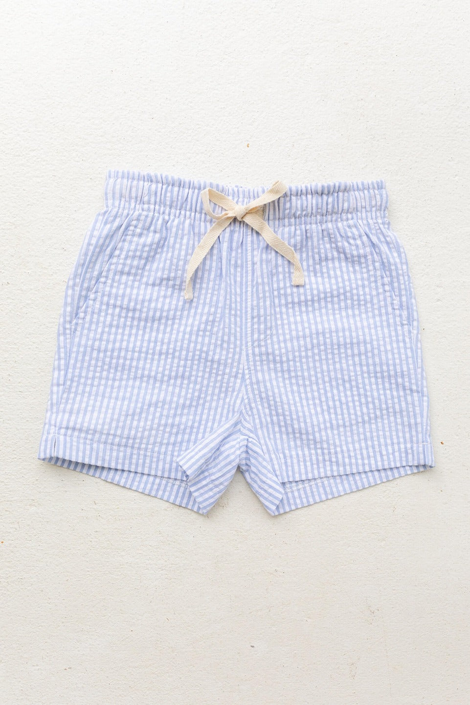 James Shorts Blue Seersucker