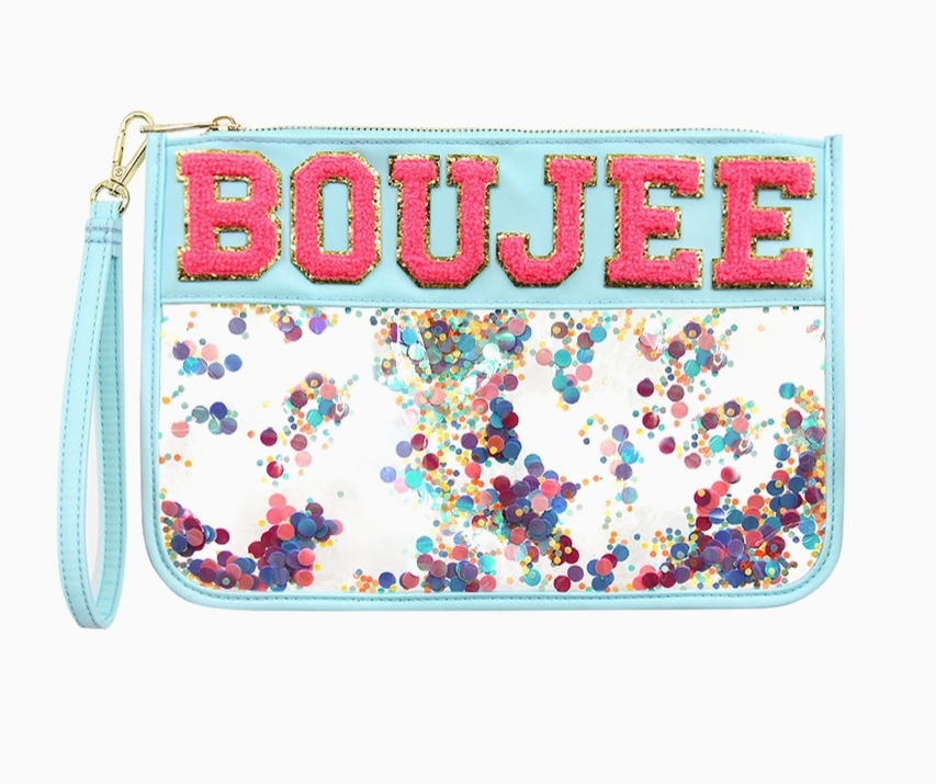 Varsity Confetti Boujee Pouch