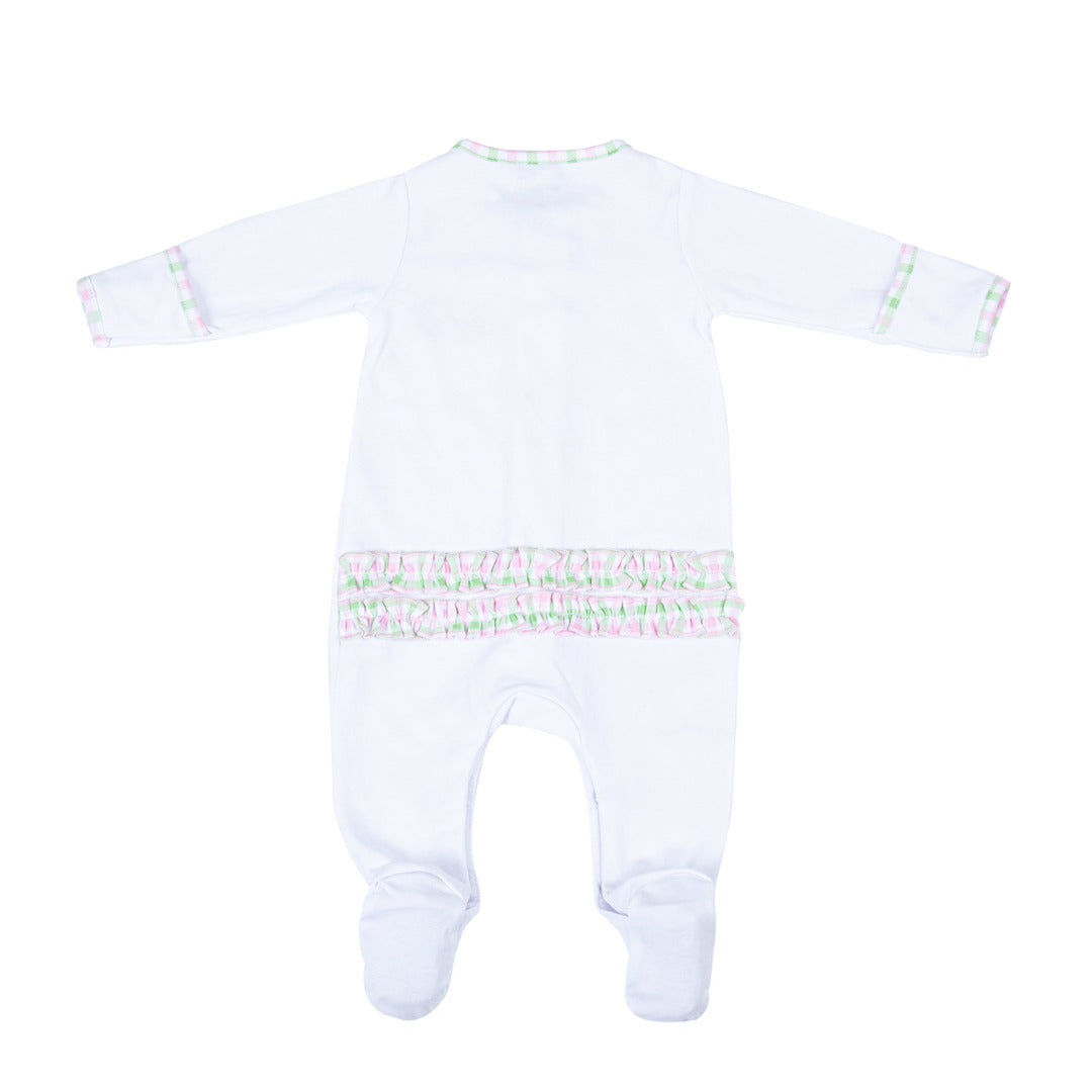 Pink Vintage Pumpkin Footie