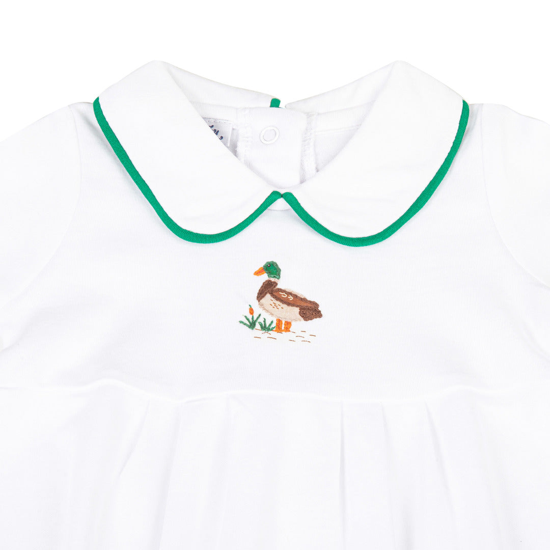 Mallard Pond Embroidered Boy Bubble