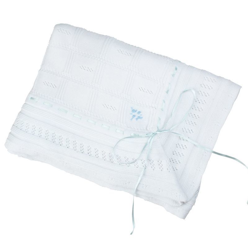 Ribbon Pointelle Blanket
