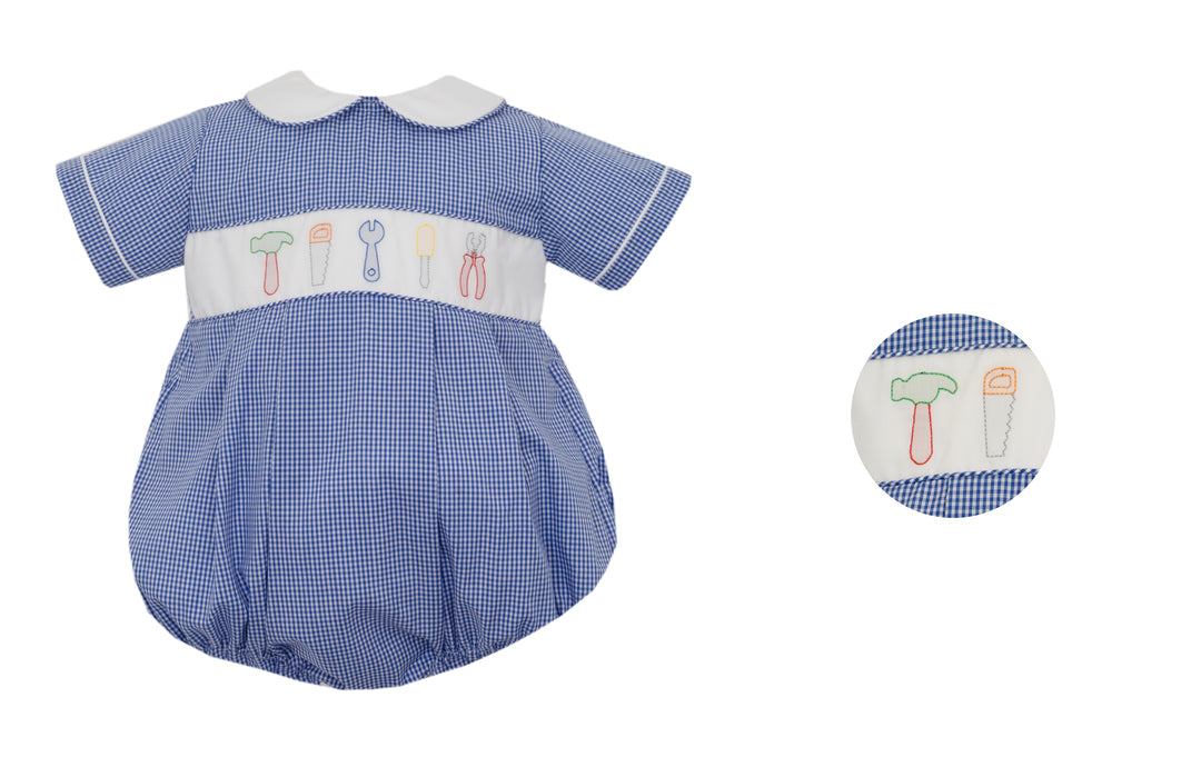 Tools Royal Blue Gingham Bubble