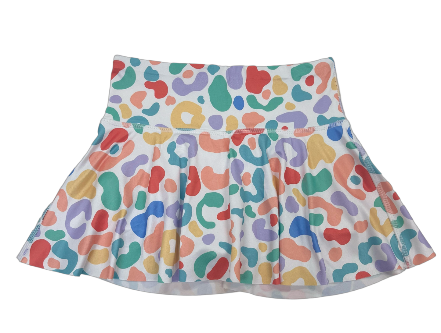 Multi Leopard Skirt