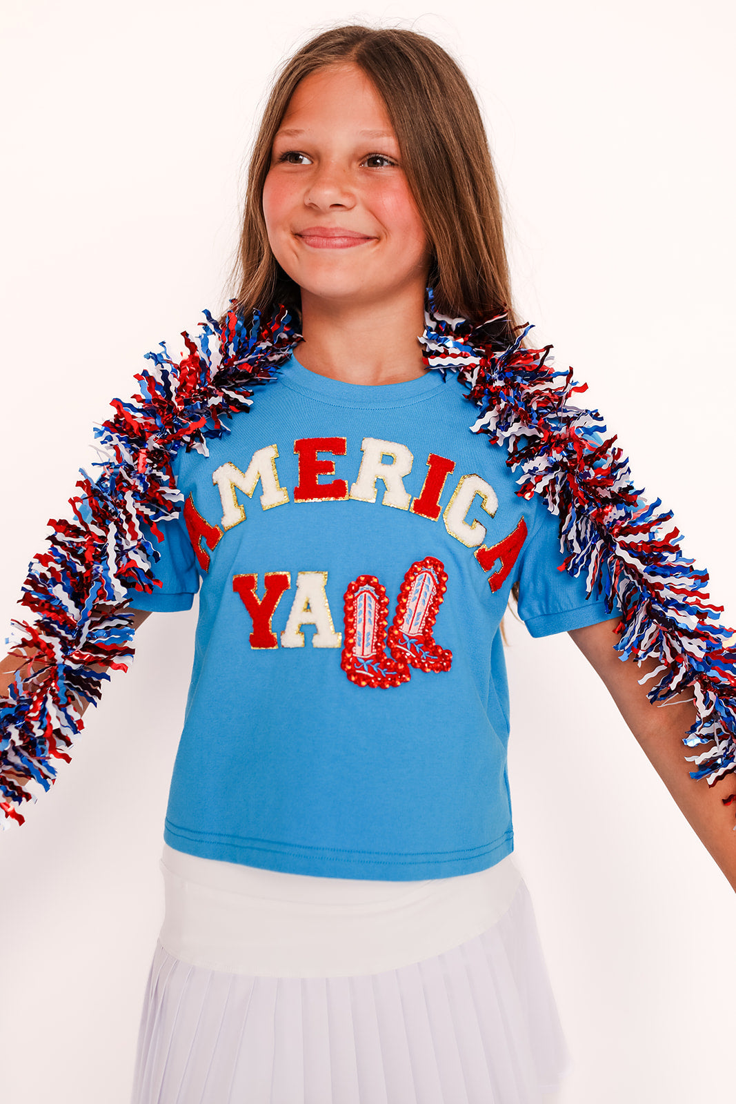 America Y’all Puff Sleeve Top