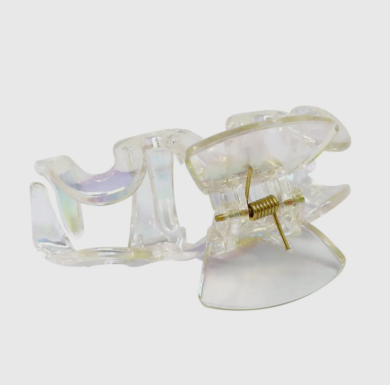 Clear Iridescent Claw Clip