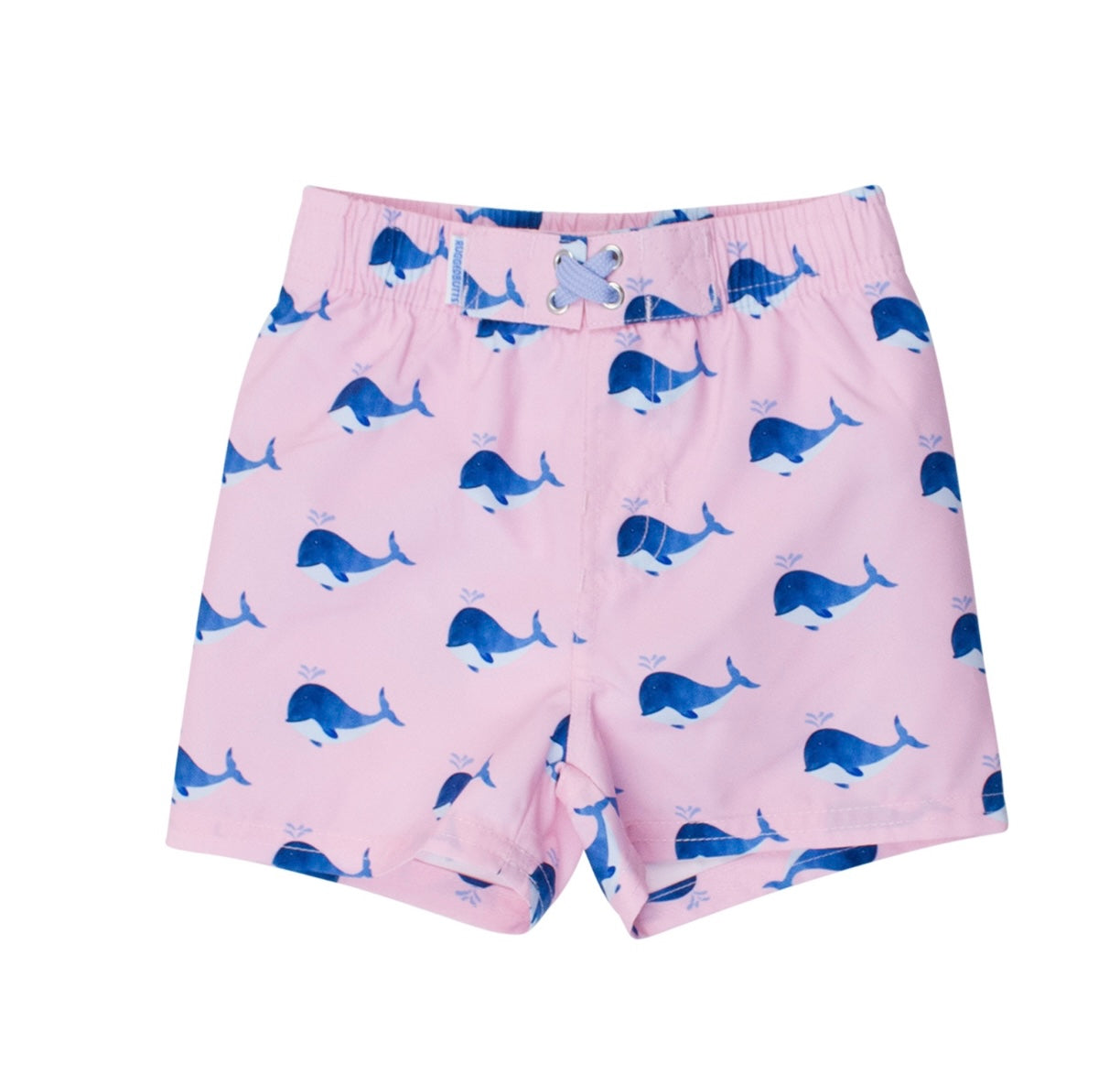 Pink Whale Swim Trunks
