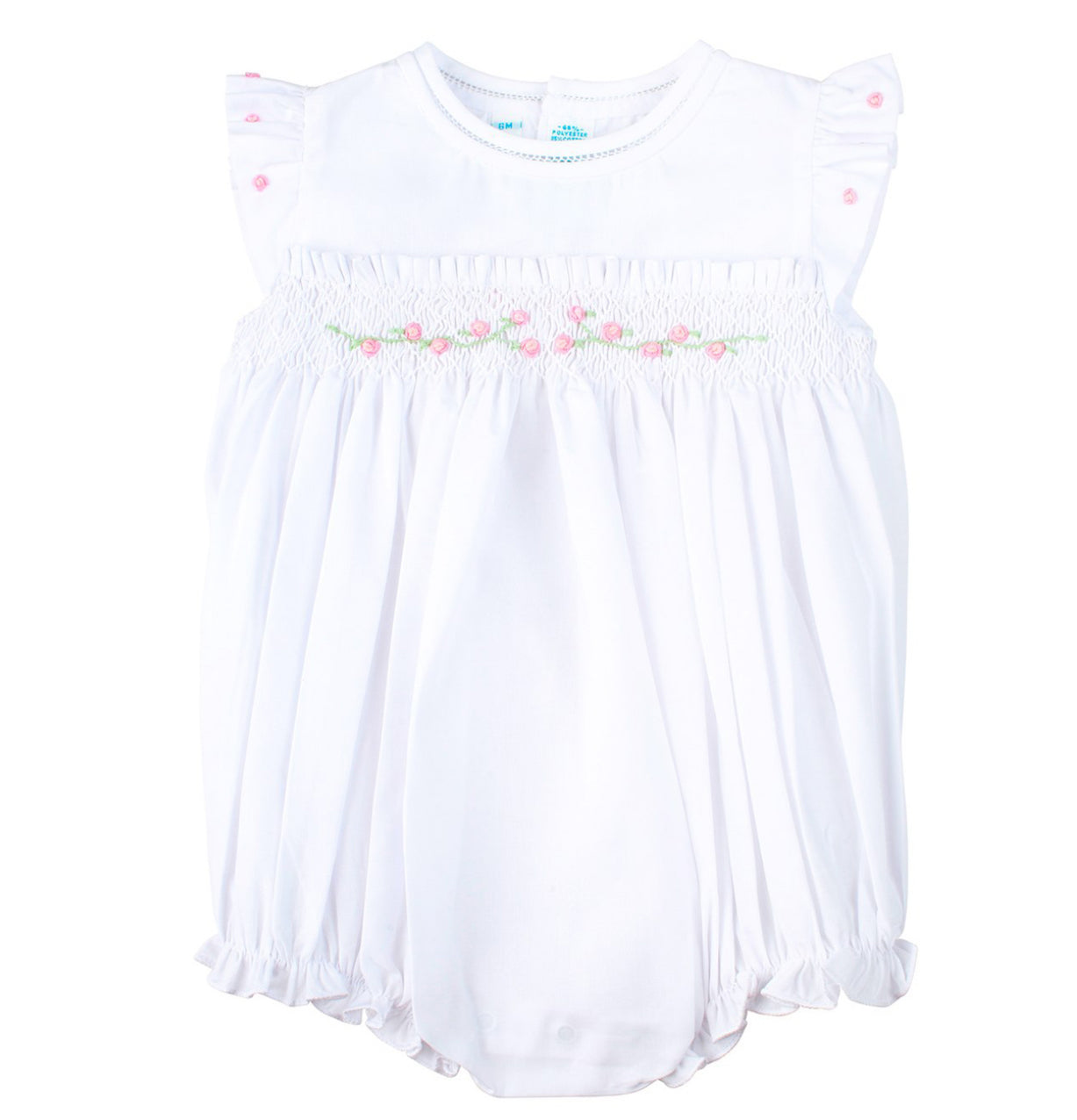 Rose Garden Collection Smocked Fly Sleeve Bubble