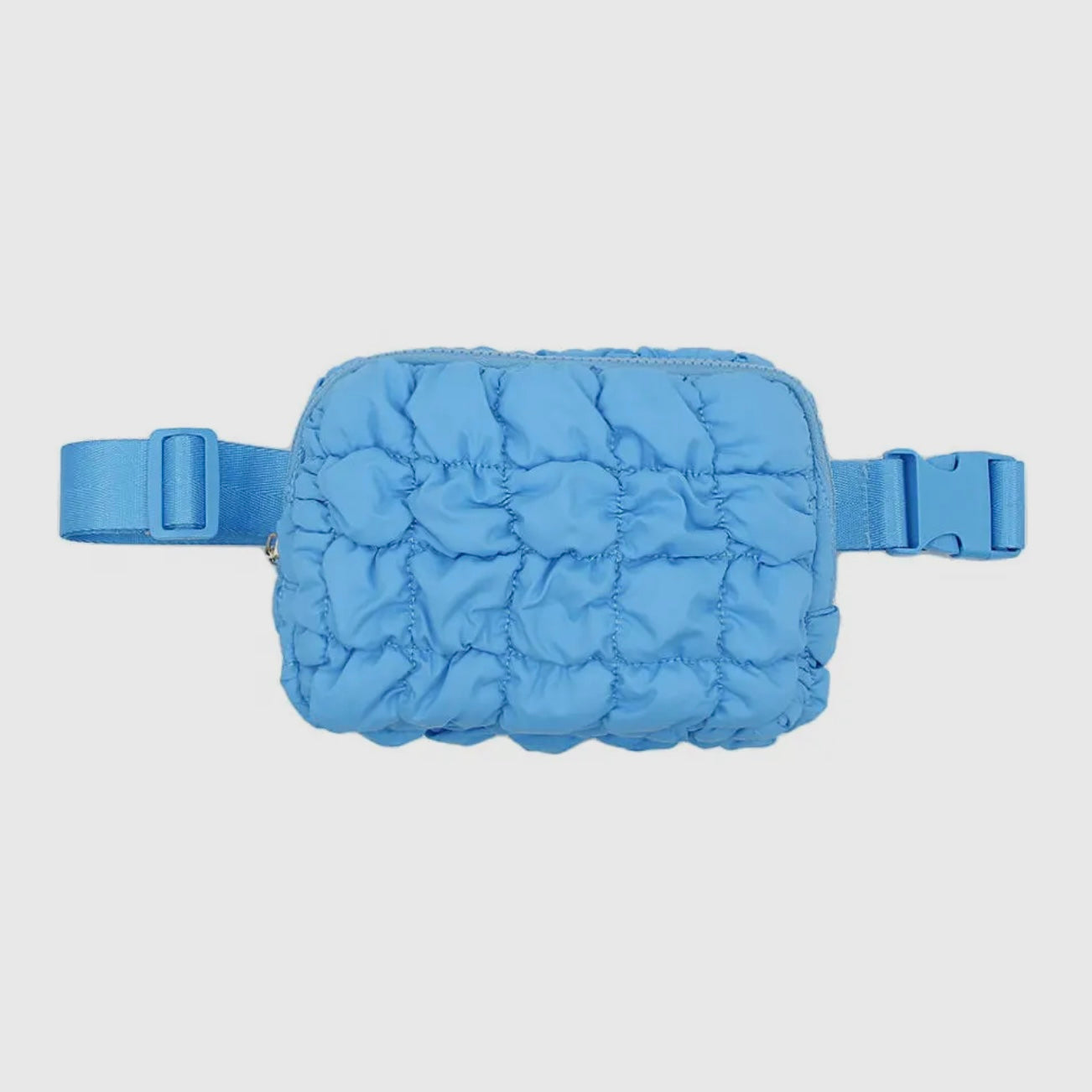 Blue Puffer Waist Bag