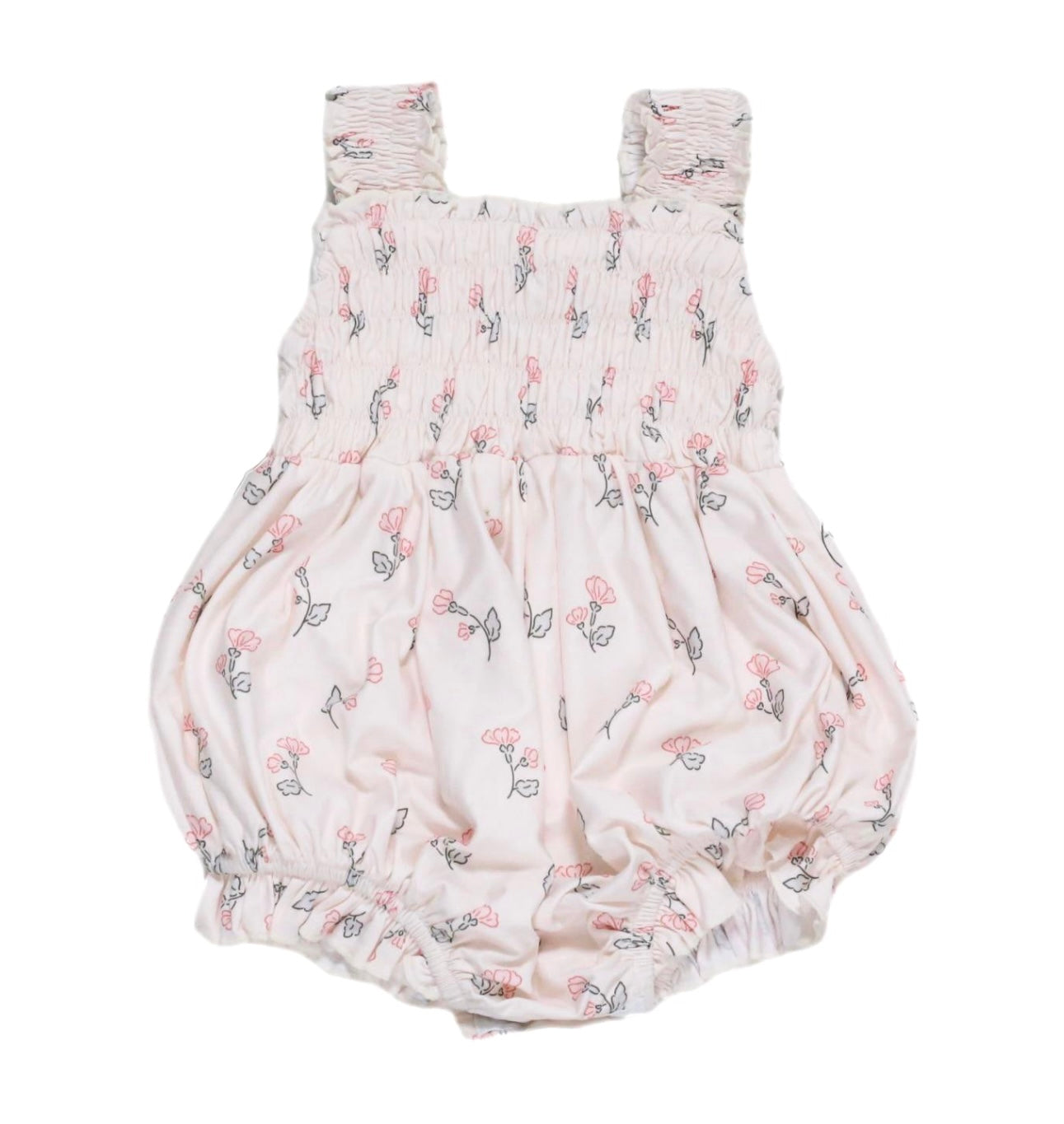 Spring Buds Smocked Romper