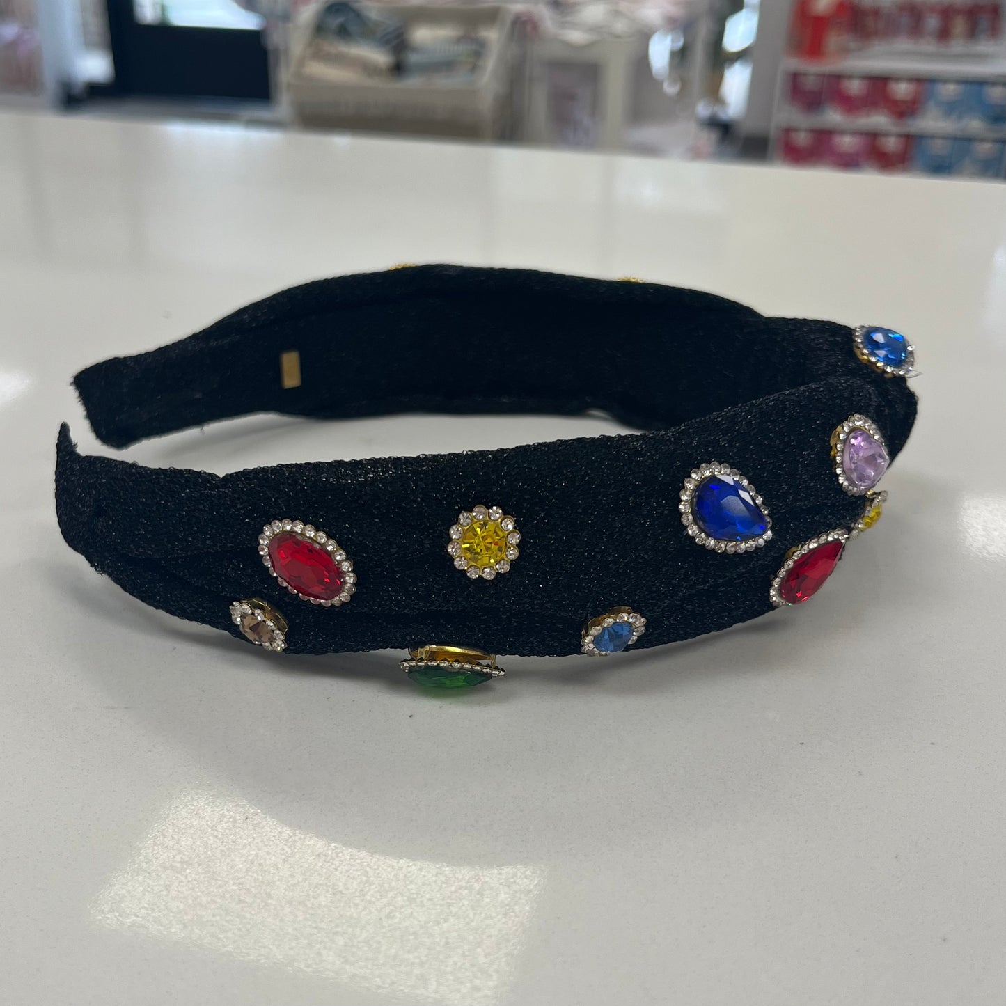 Multi Crystal Velour Headband
