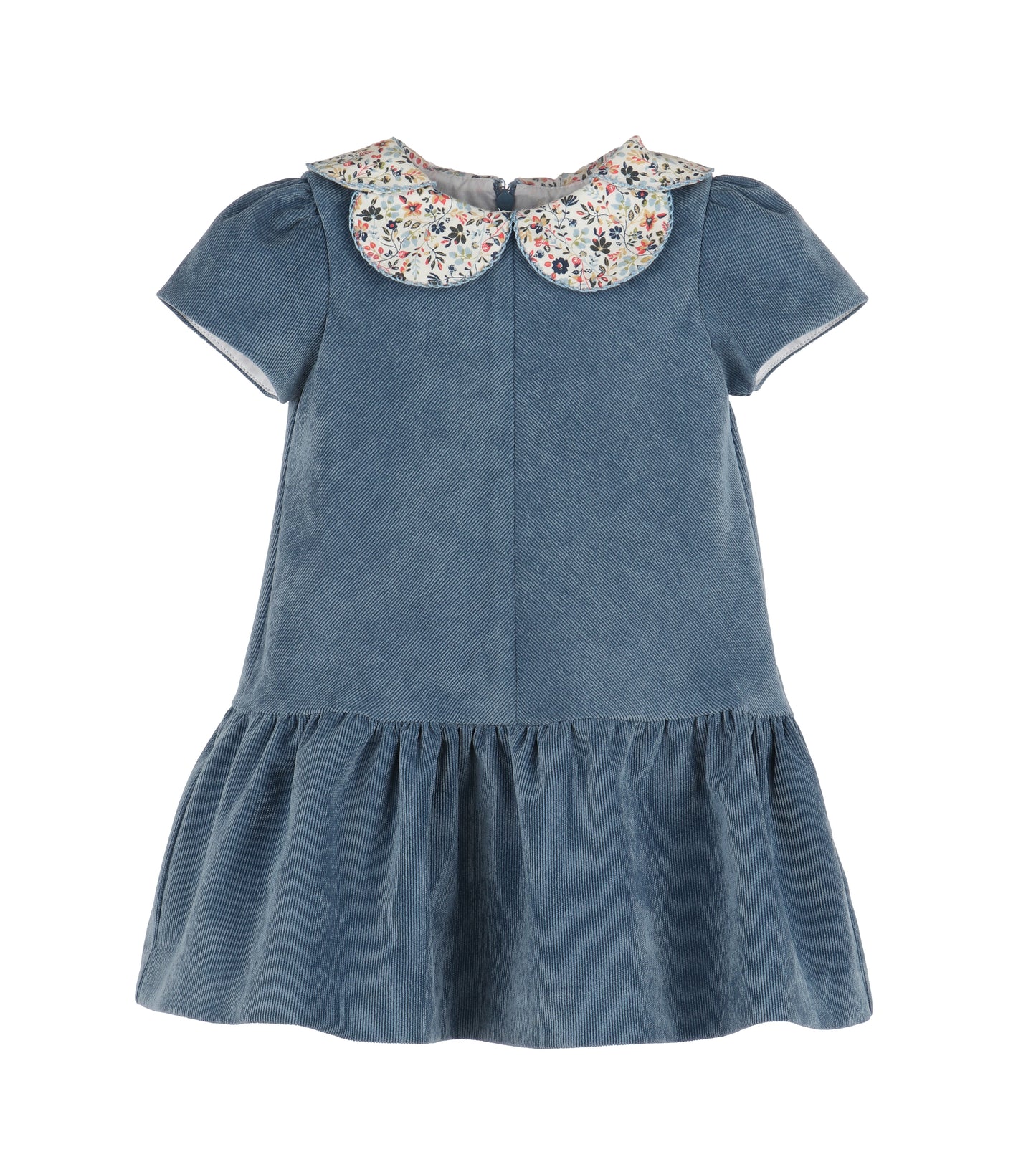 Navy Majestic Petals Dropwaist Dress