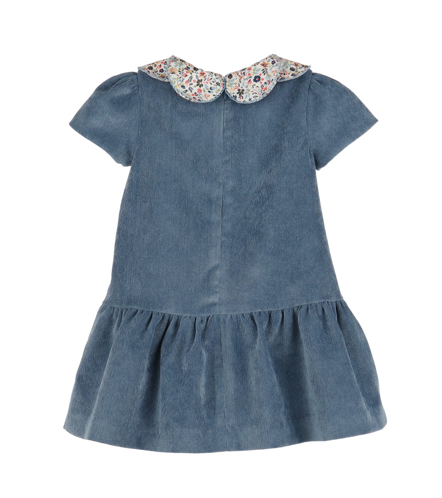 Navy Majestic Petals Dropwaist Dress