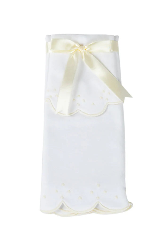 Bib & Burp Set - Scallop Dots