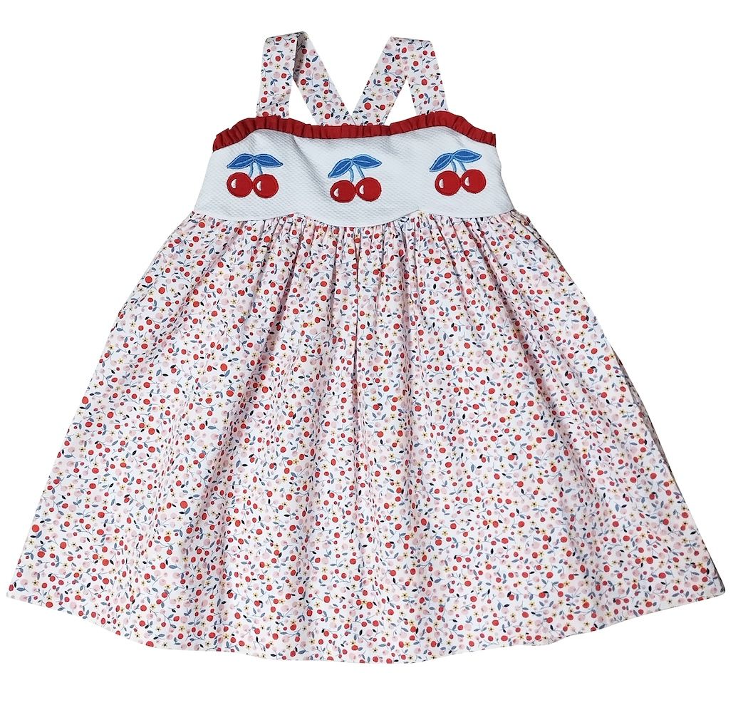 Cherries Applique Sundress