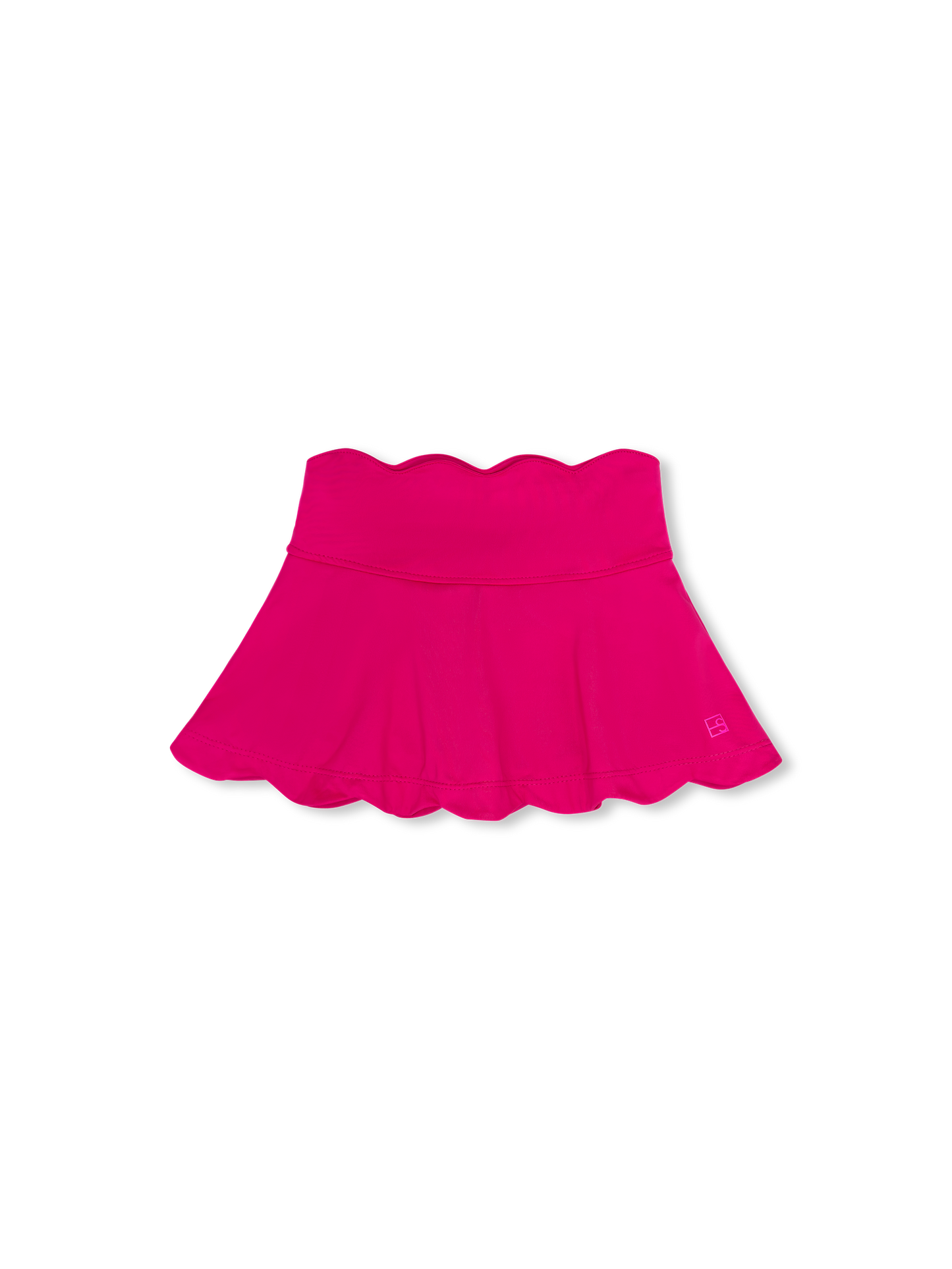 Pink Zoe Scallop Skort