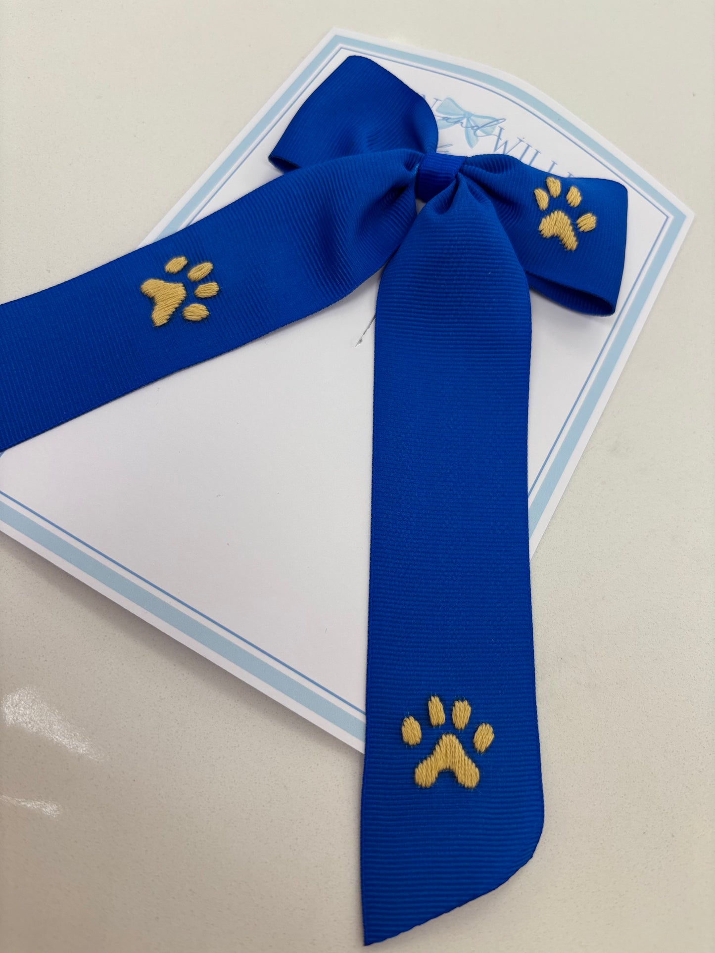 Royal & Gold Paws Tail Bow