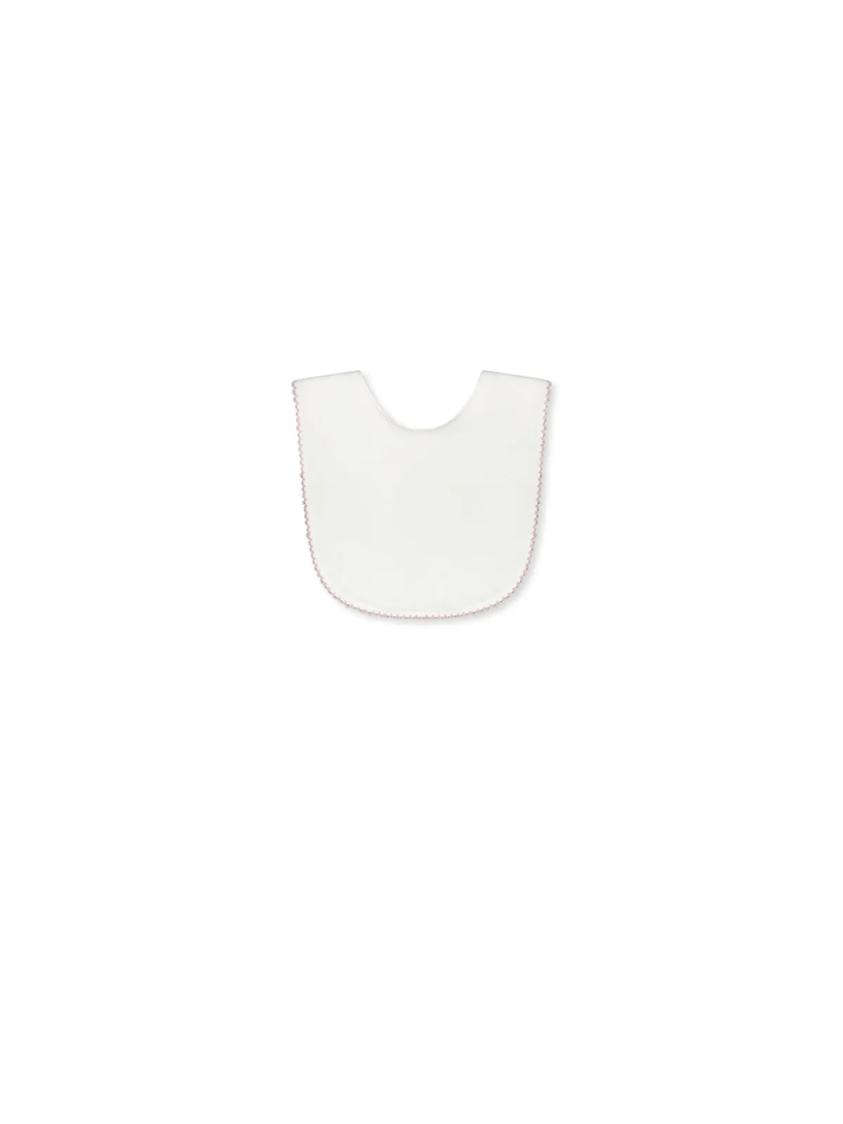 White and Pink Heirloom Bib
