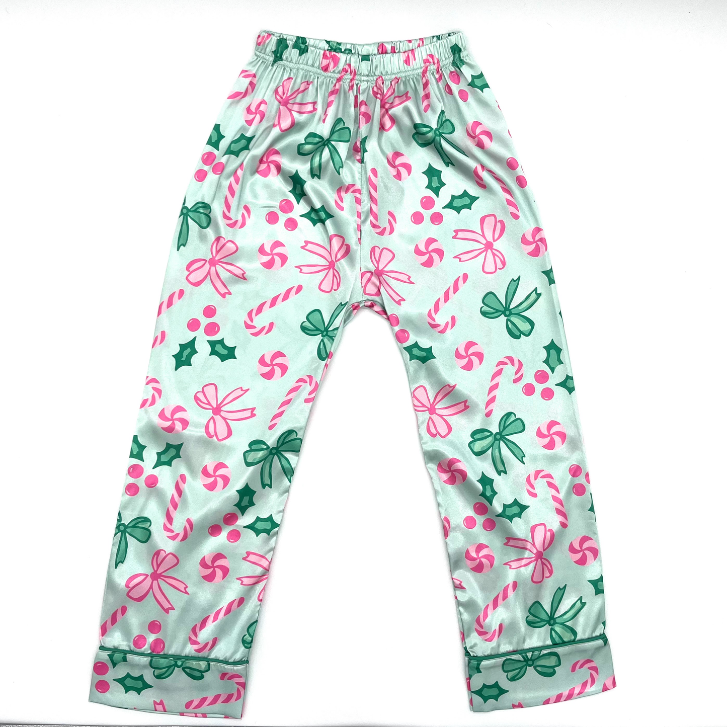 Candy Canes Satin PJ Set