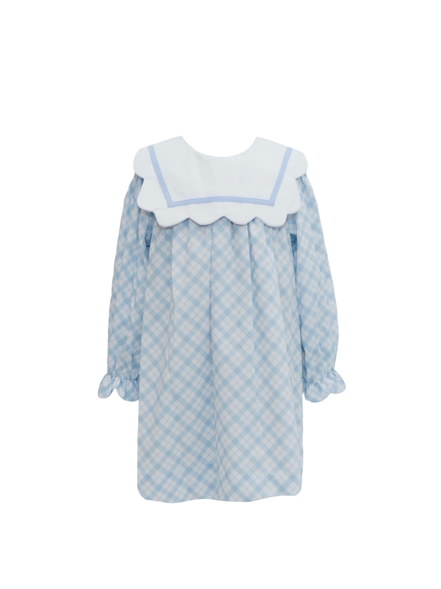 Blue Plaid Dress