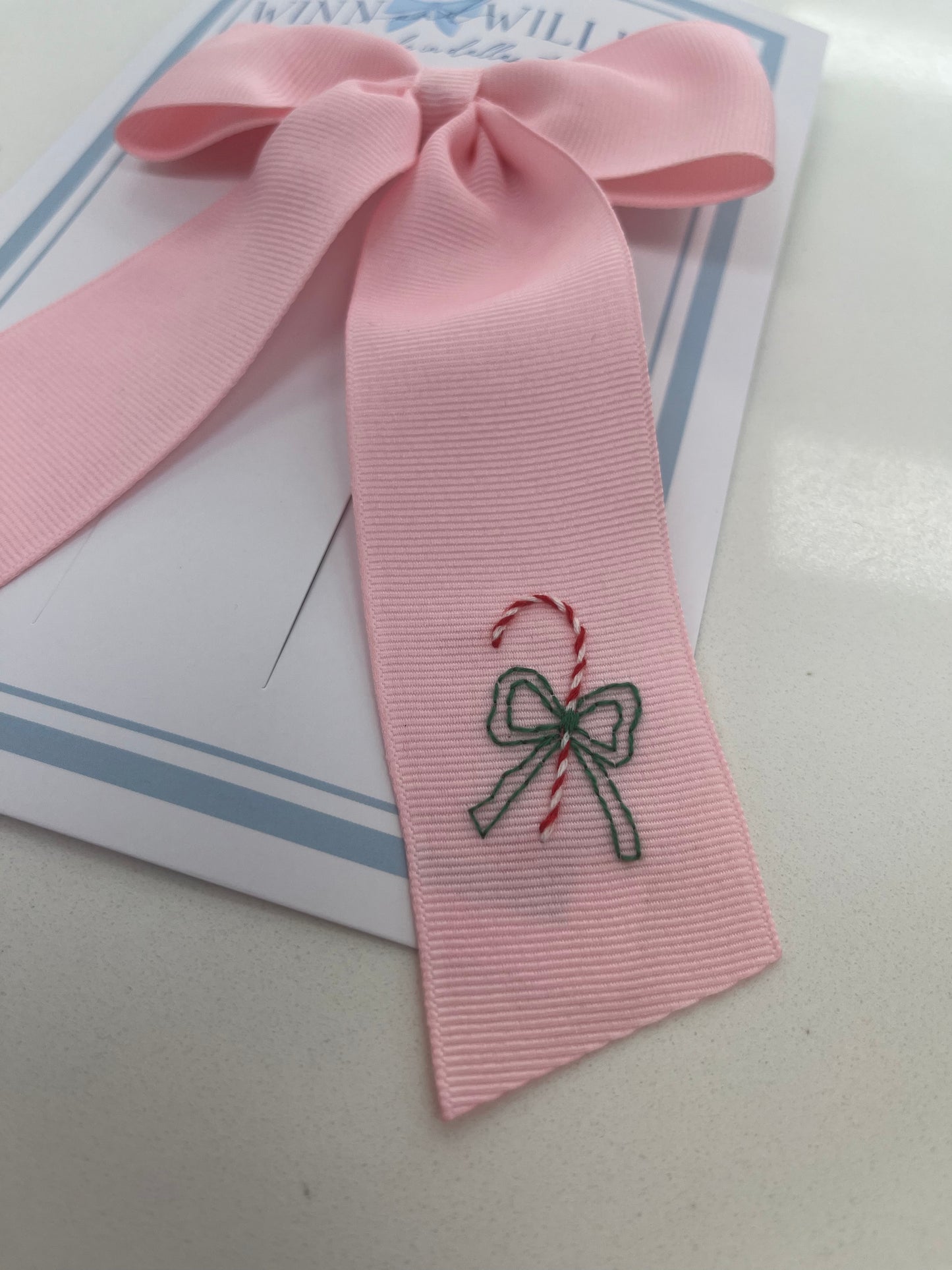 Candy Cane Tail Bow