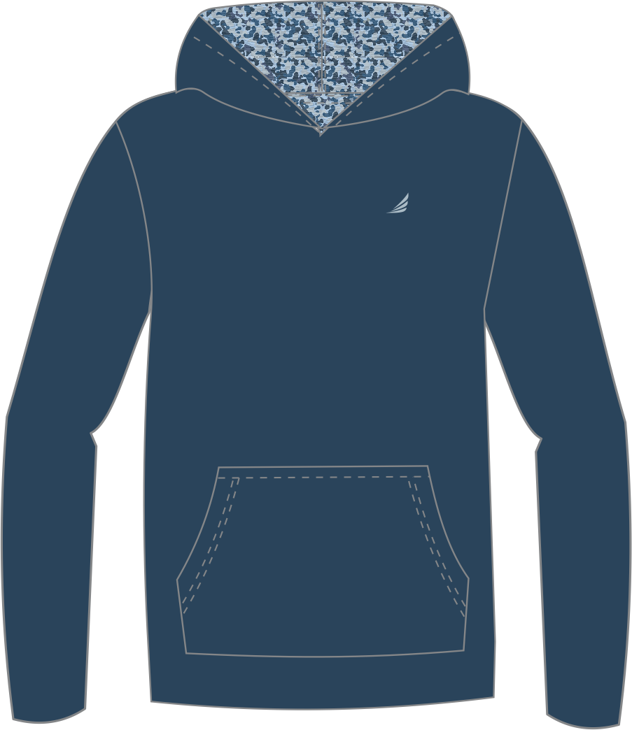 Navy Camo Hoodie