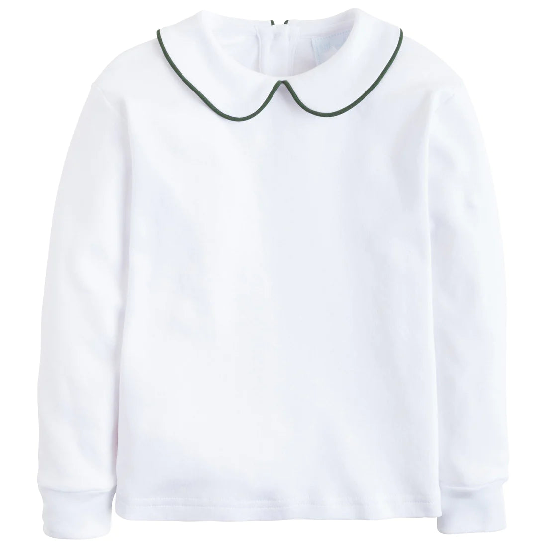 Hunter Green Piped Peter Pan Shirt