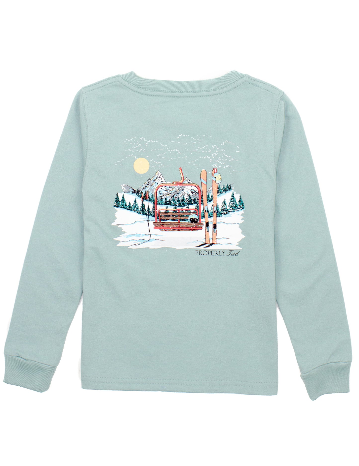 Ski Lift LS Tee Marine Mist