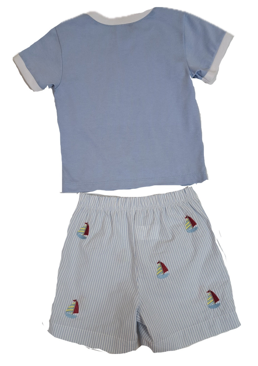 Sailboat Applique Short Set