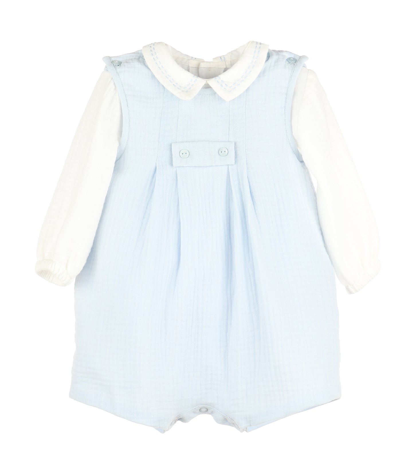 Blue Cuddle Cotton Jon Jon Set
