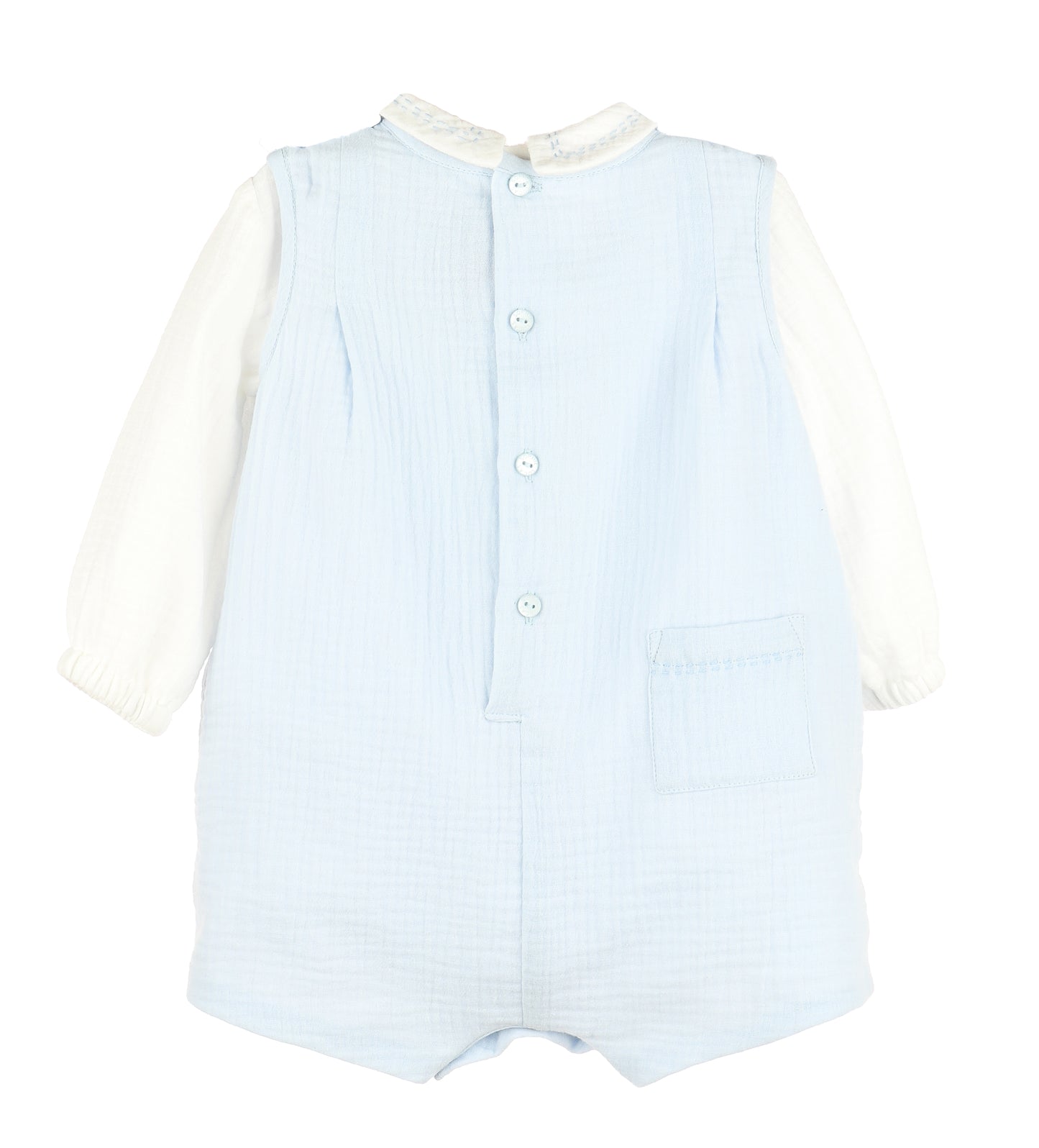 Blue Cuddle Cotton Jon Jon Set
