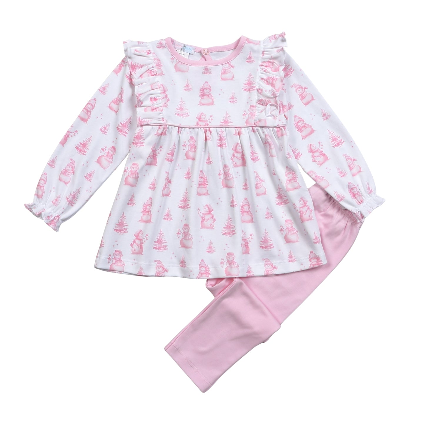Snowman Pima Pants Set