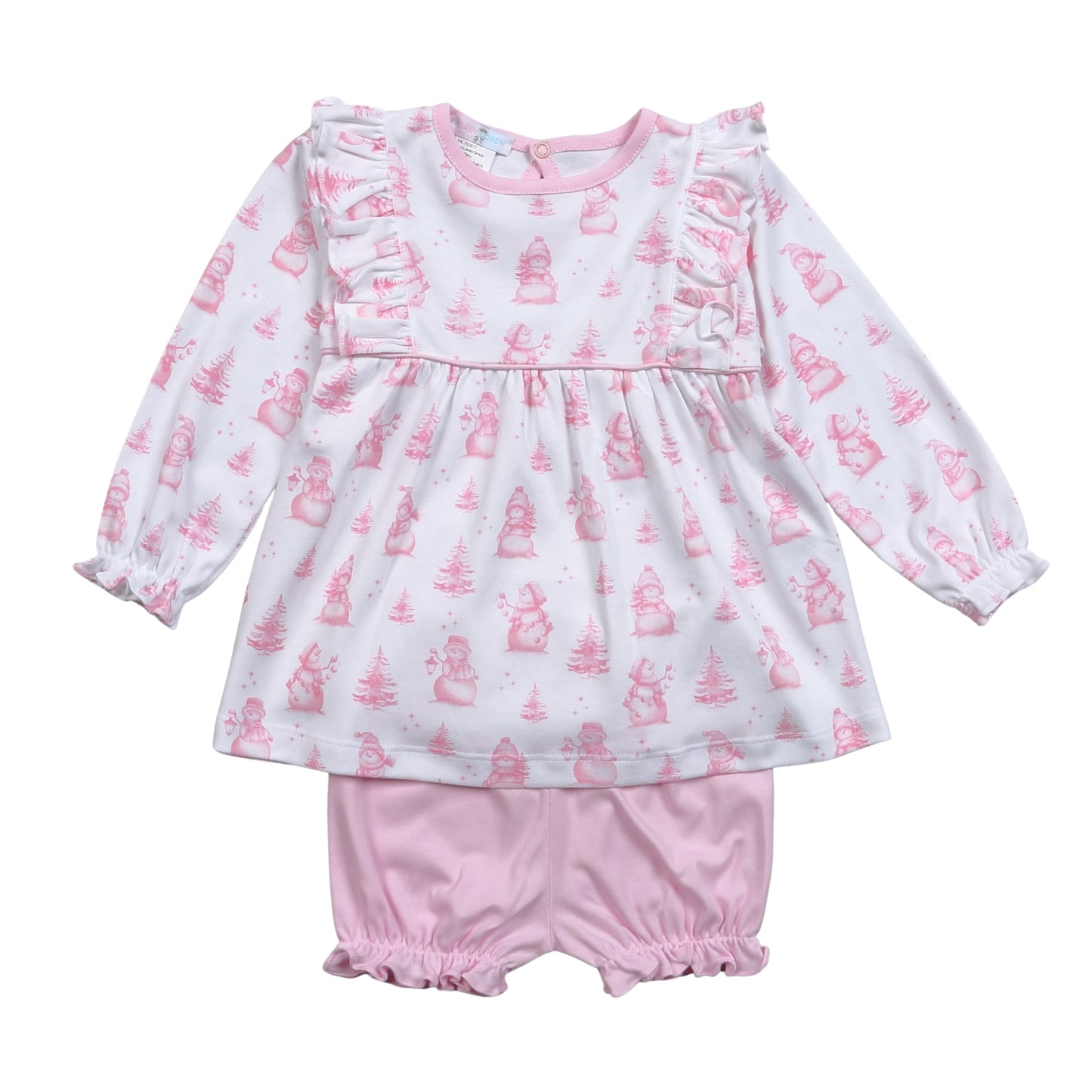 Snowman Pima Bloomers Set