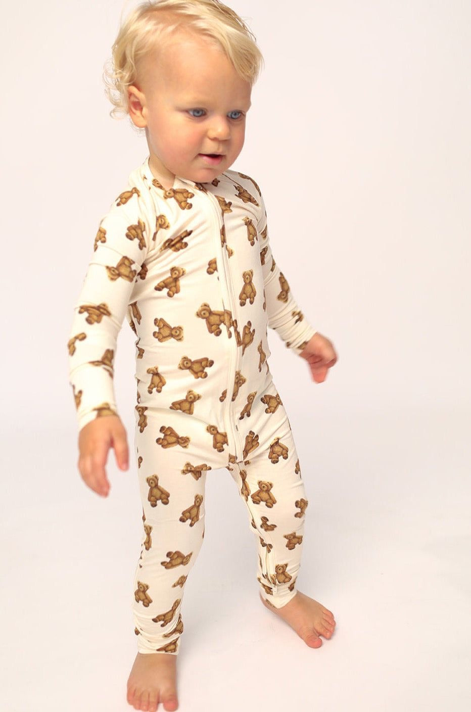 Teddy Bear Zipper Pajama