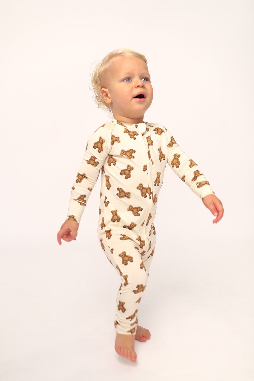 Teddy Bear Zipper Pajama